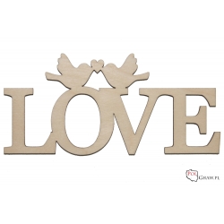 Love z ptaszkami - duże A496